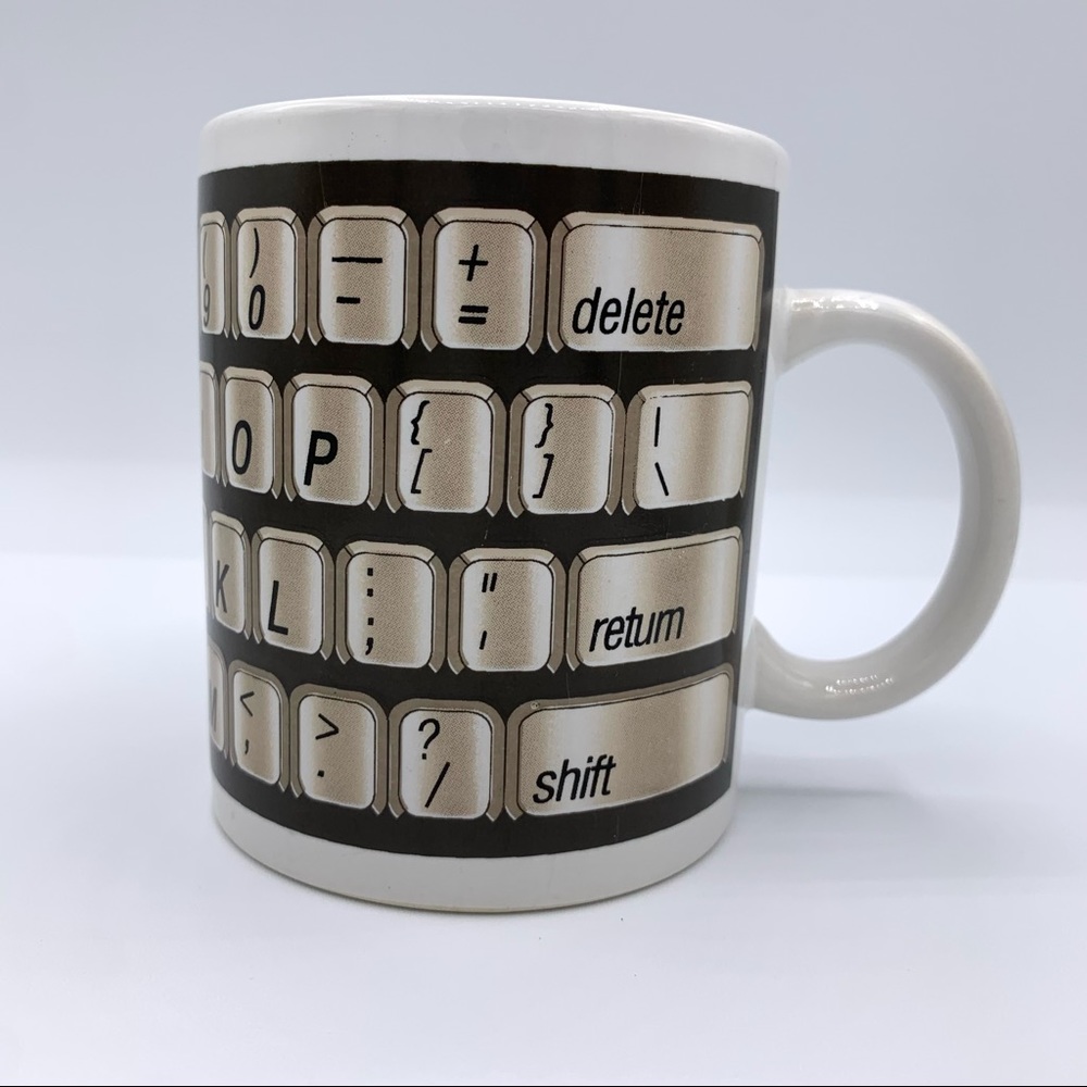 Computer keyboard coffee mug 12oz